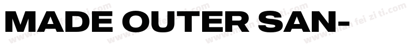 MADE OUTER SAN字体转换